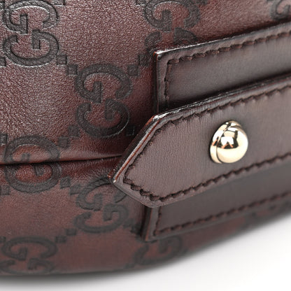 Gucci Guccissima Medium Horsebit Chain Hobo Dark Brown 11 of 12