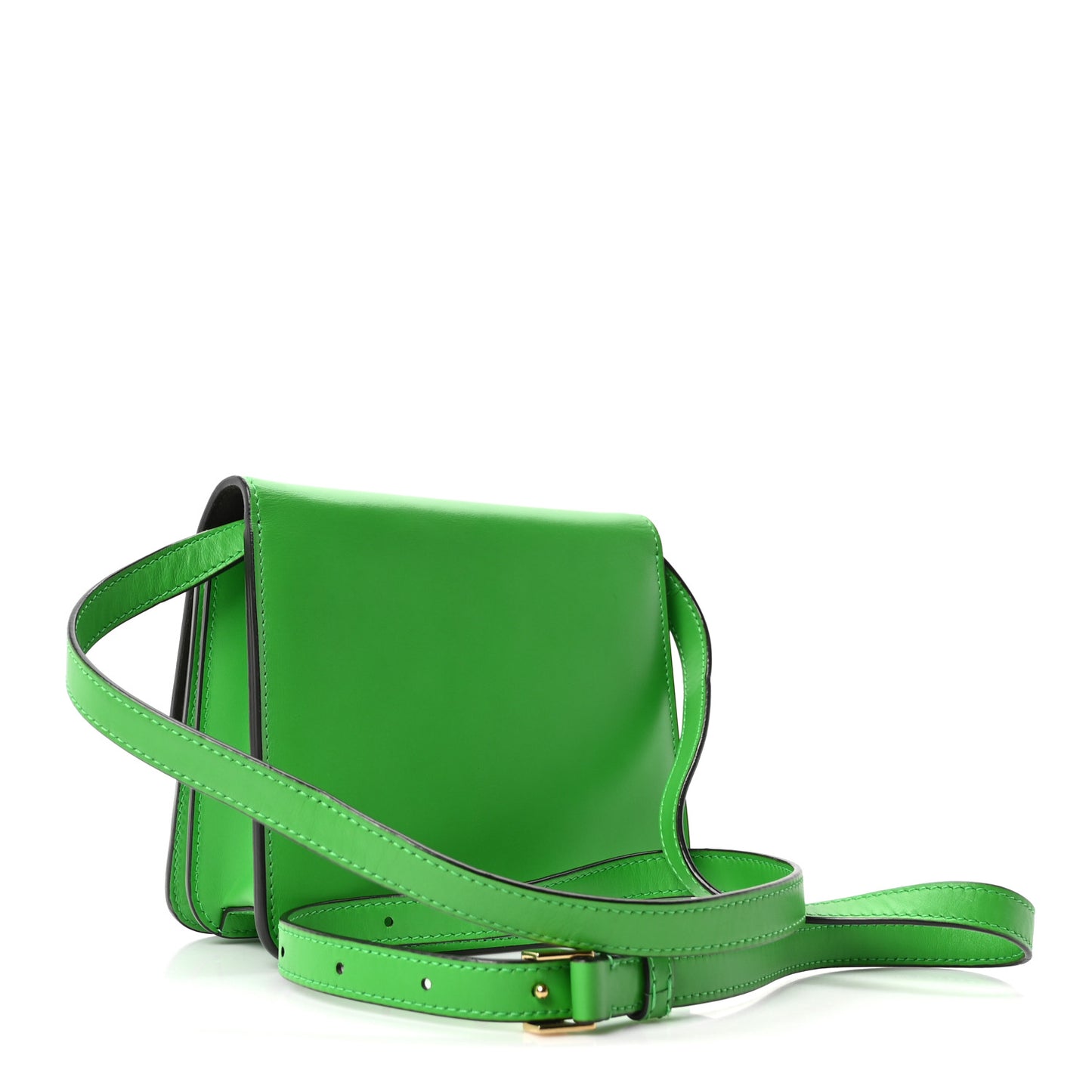 Vitello King Crystal Fab Crossbody Bag Tomatillo