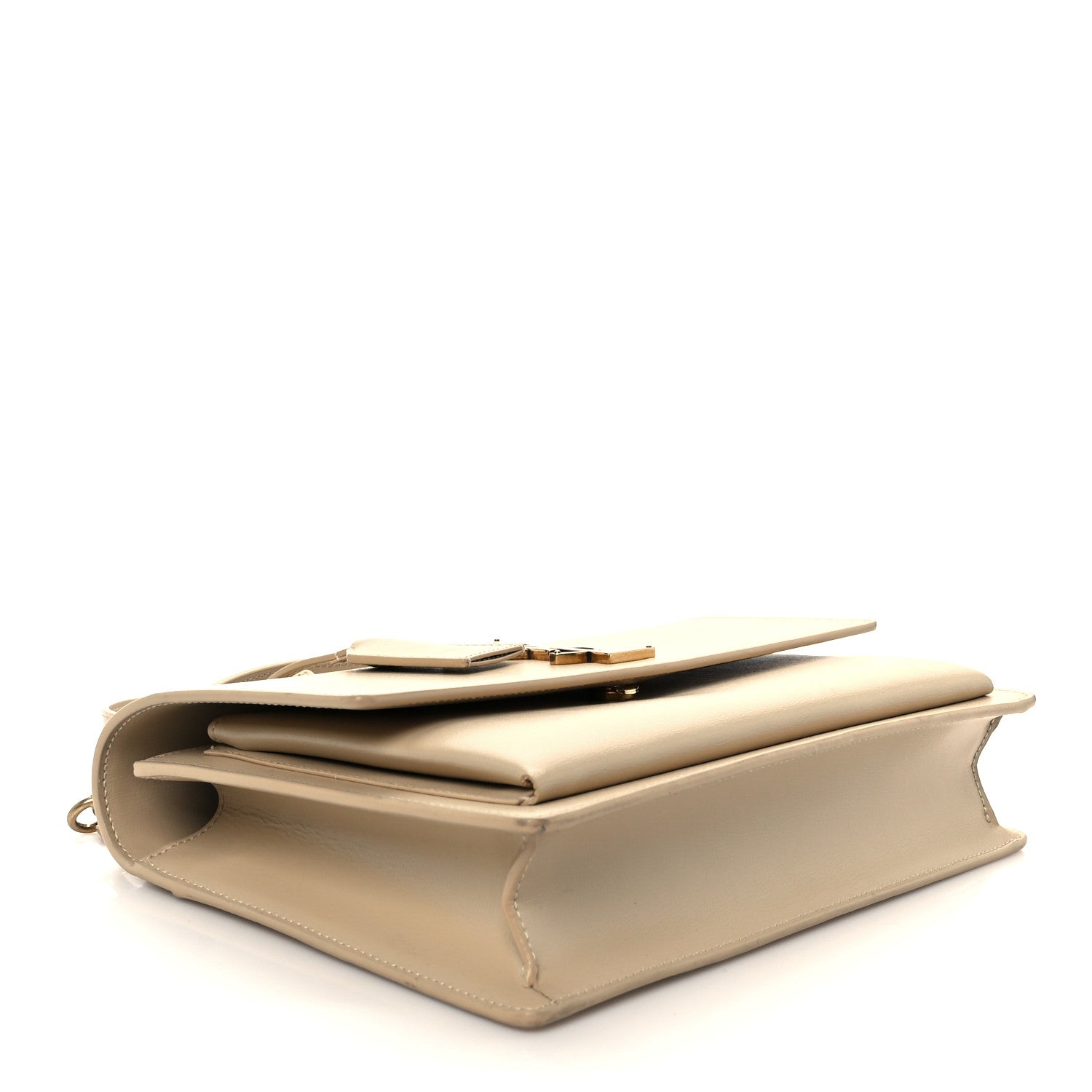 Saint Laurent Smooth Calfskin Medium Monogram Sunset Satchel Satchel Avorio 4 of 13
