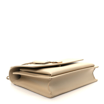 Saint Laurent Smooth Calfskin Medium Monogram Sunset Satchel Satchel Avorio 4 of 13