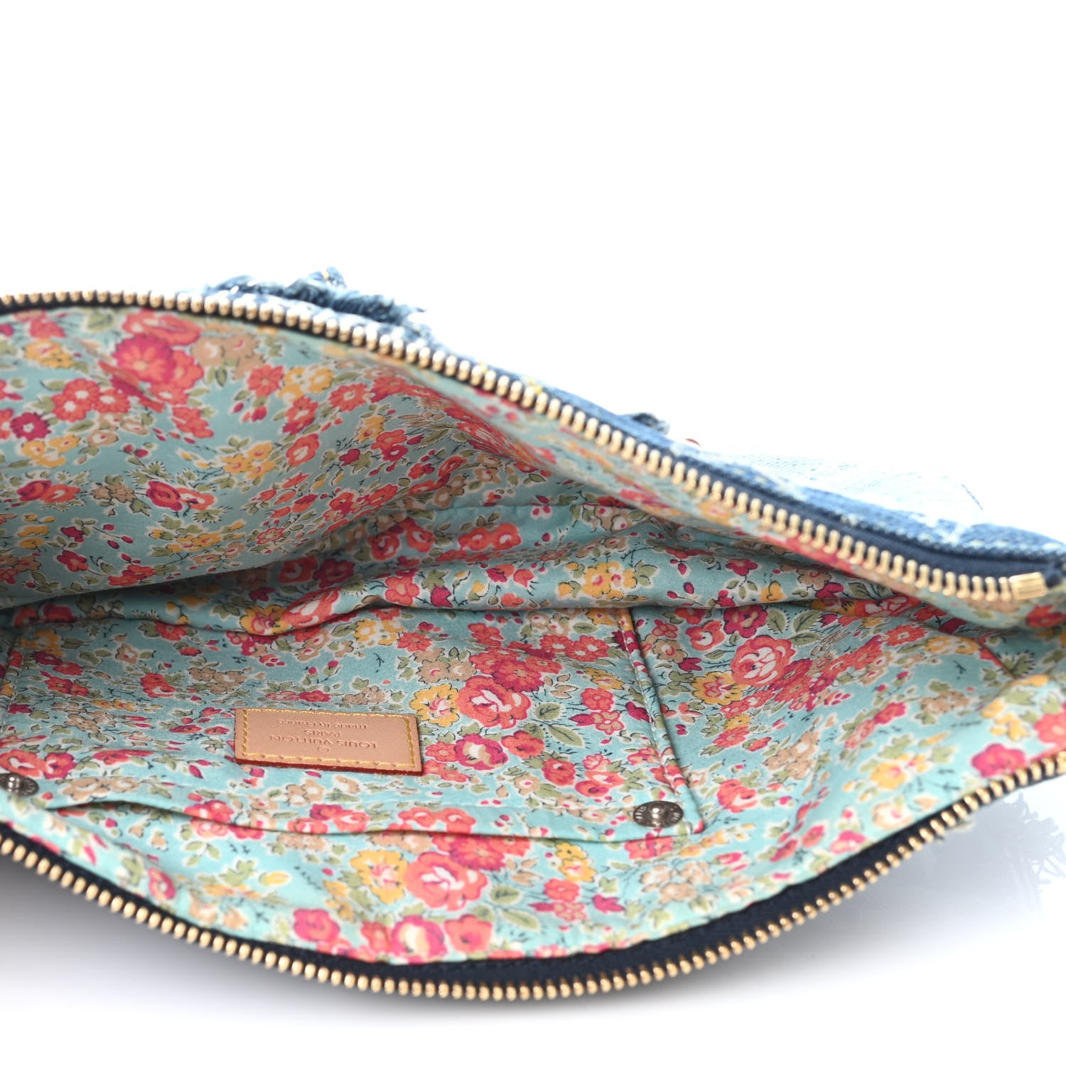 Louis Vuitton Denim Patchwork Pouchy Blue 4 of 4