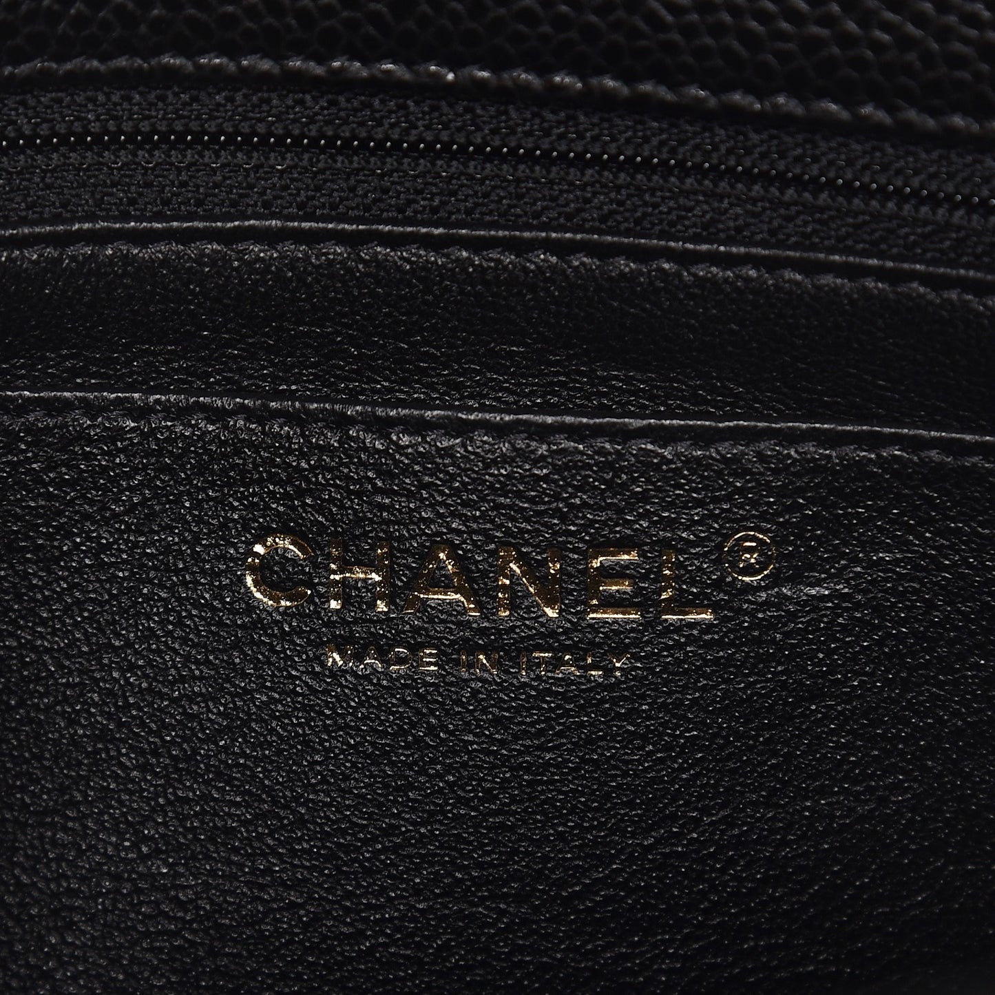 Caviar Quilted Mini Square Flap Black