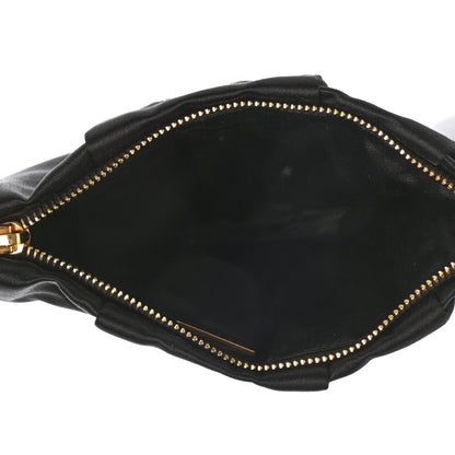 Prada Tessuto Nylon Bow Wristlet Black 4 of 9