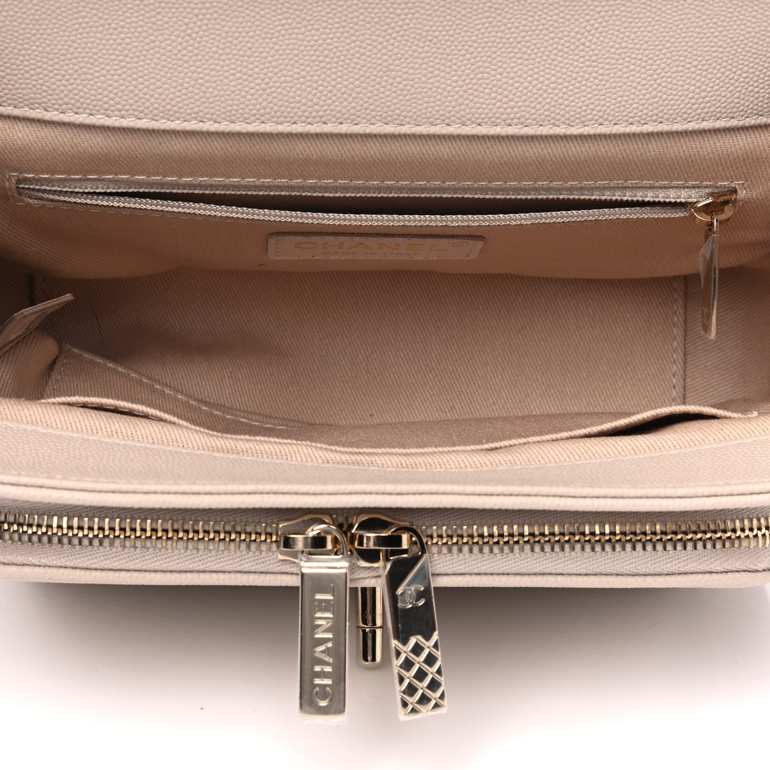 Chanel Caviar Quilted Medium Business Affinity Flap Beige 4 of 4