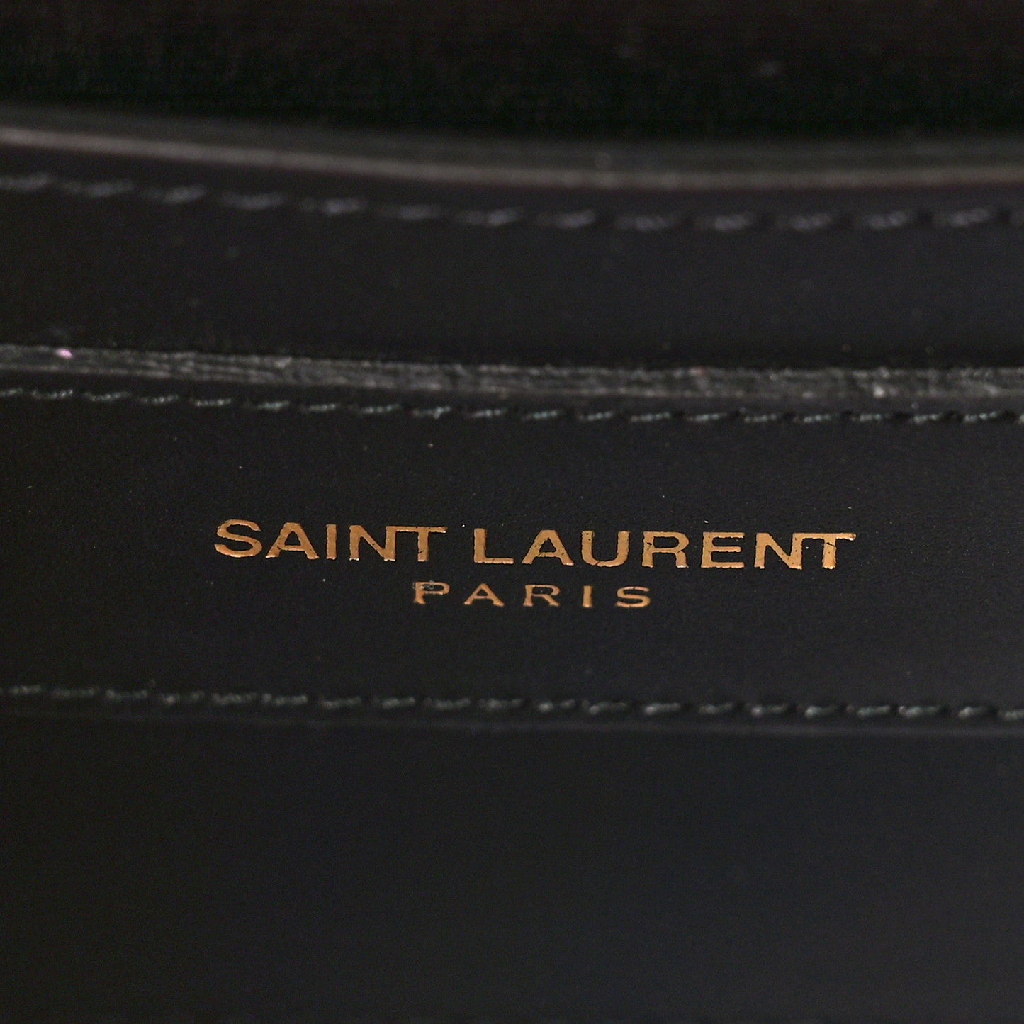 SAINT LAURENT Calfskin Leopard Small Monogram Kate Satchel Pink Black