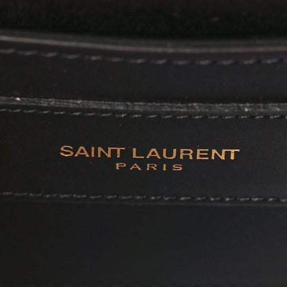Saint Laurent SAINT LAURENT Calfskin Leopard Small Monogram Kate Satchel Pink Black 6 of 8