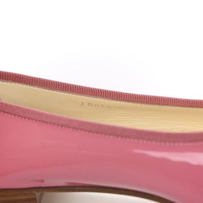 Chanel Patent CC Cap Toe Ballerina Flats 38.5 Light Pink 8 of 8