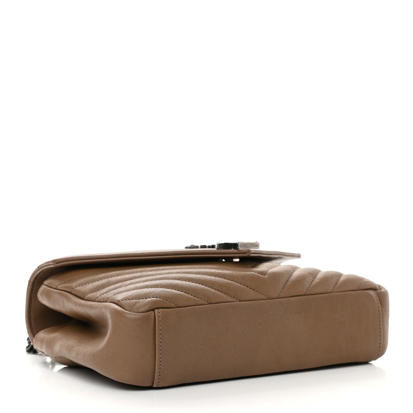 Sheepskin Matelasse Chevron Monogram Medium College Bag Fard