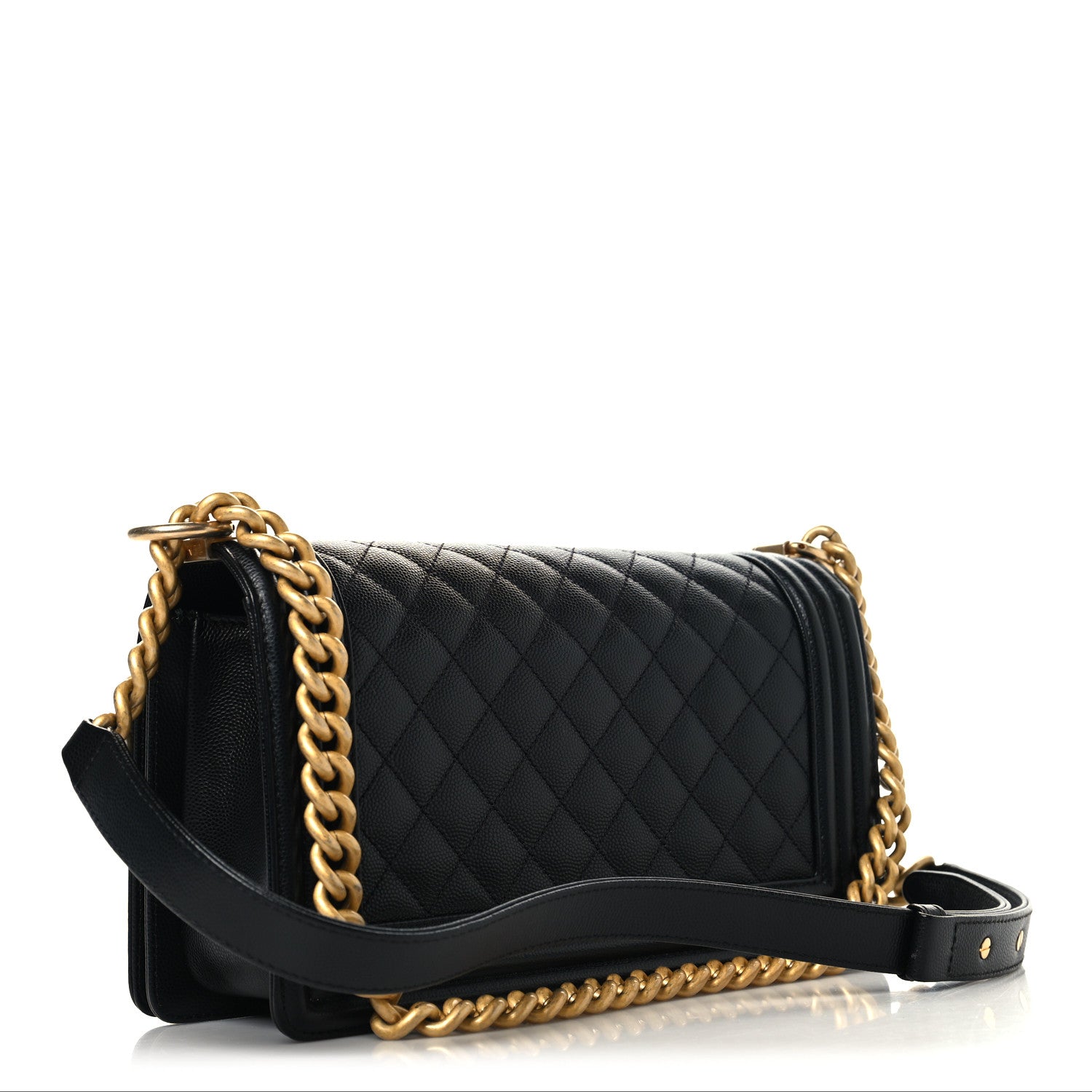 Chanel Caviar Quilted Medium Boy Flap Black 3 of 10