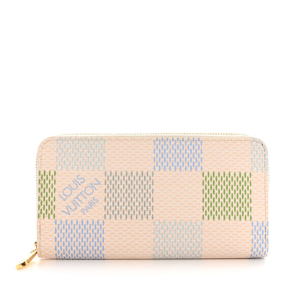 Louis Vuitton Damierlicious Zippy Wallet Pistachio Green 1 of 8