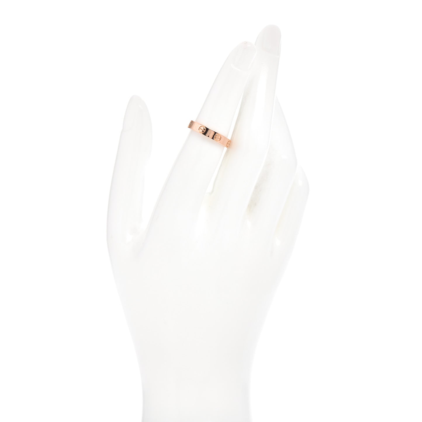 18K Pink Gold 3.5mm LOVE Wedding Band Ring 51 5.75