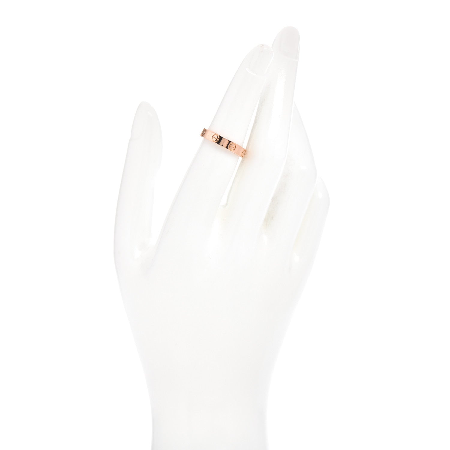 Cartier 18K Pink Gold 3.5mm LOVE Wedding Band Ring 51 5.75 2 of 4