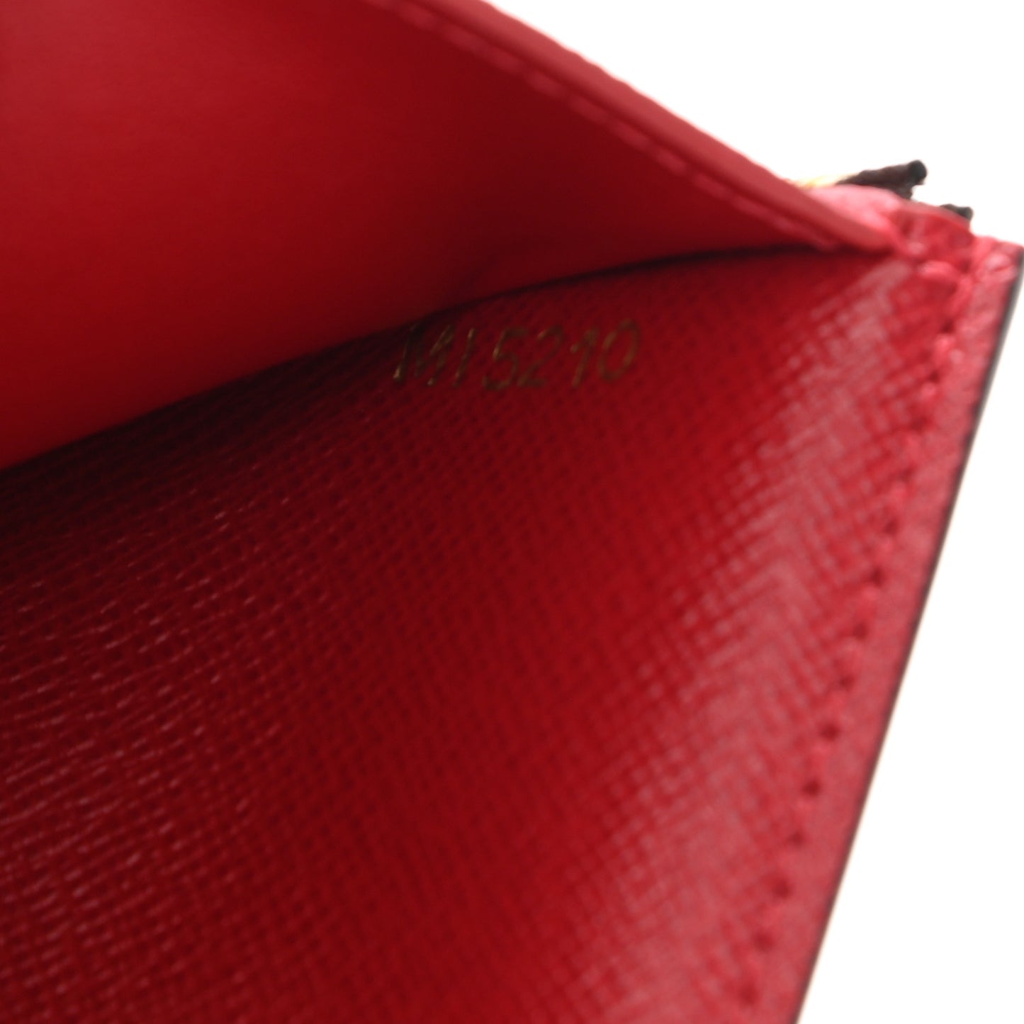 Damier Ebene Victorine Wallet Red