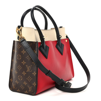 Louis Vuitton Calfskin Monogram On My Side Pirate Red 2 of 9