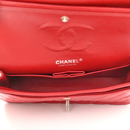 Chanel Caviar Quilted Medium Double Flap Red 5 of 10