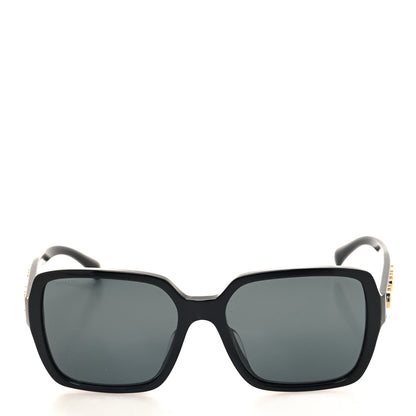 Chanel Acetate Polarized Square Sunglasses 5408 Black 2 of 7