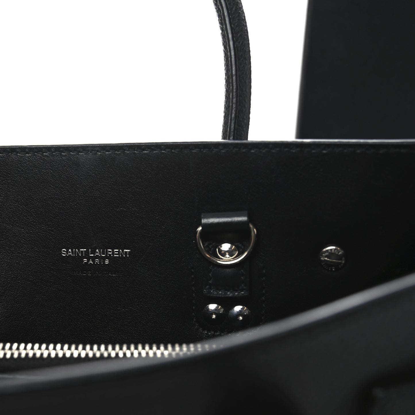 Grained Calfskin Baby Sac De Jour Black