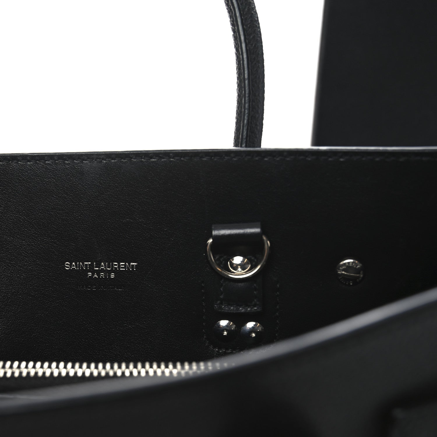 Saint Laurent Grained Calfskin Baby Sac De Jour Black 6 of 10