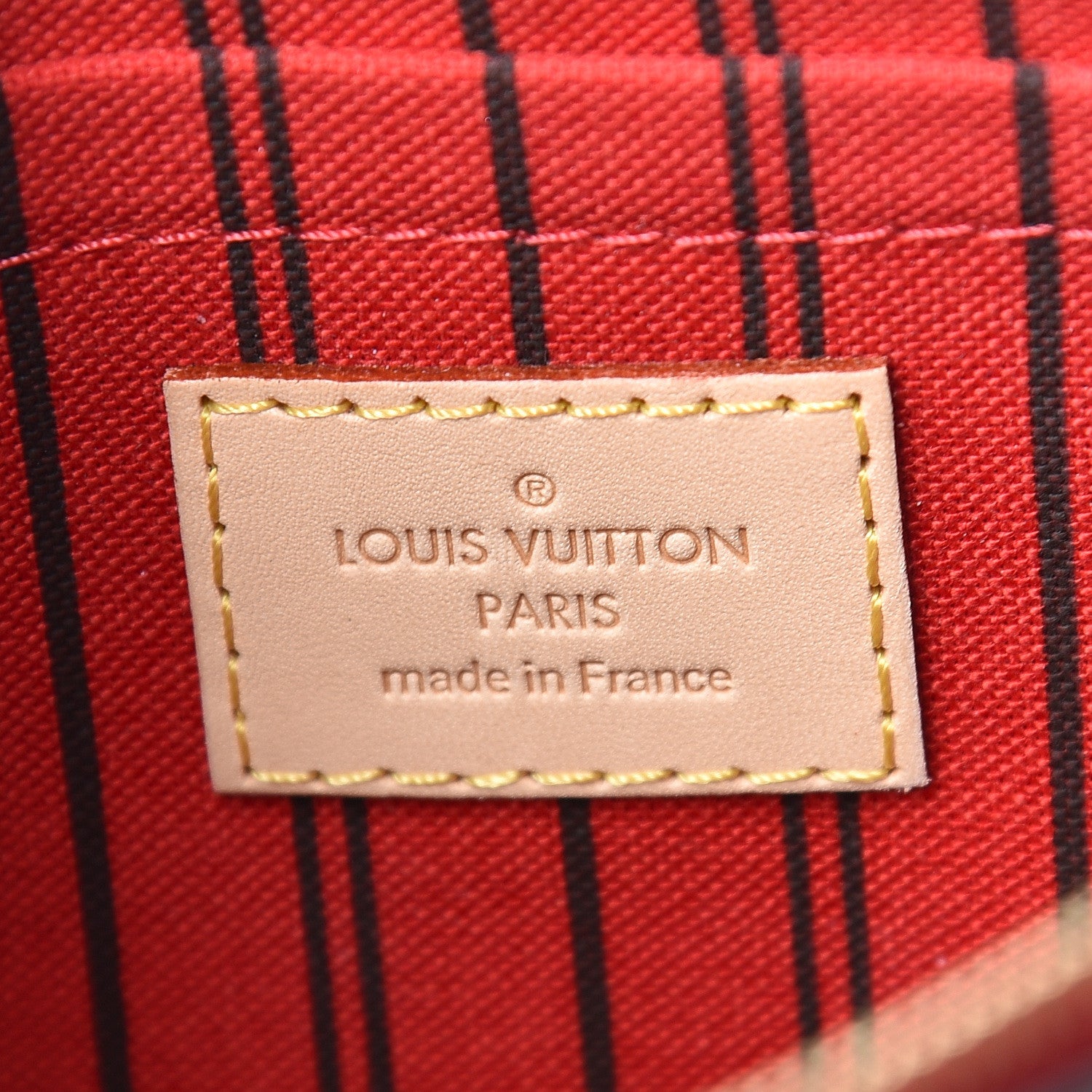 Louis Vuitton Monogram Neverfull MM GM Pochette Cherry 6 of 7