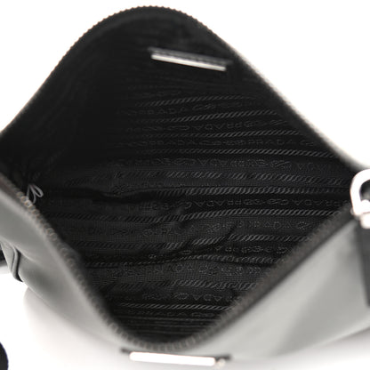 Prada Re-Nylon Saffiano Pocket Zippered Shoulder Bag Ardesia Black 5 of 10