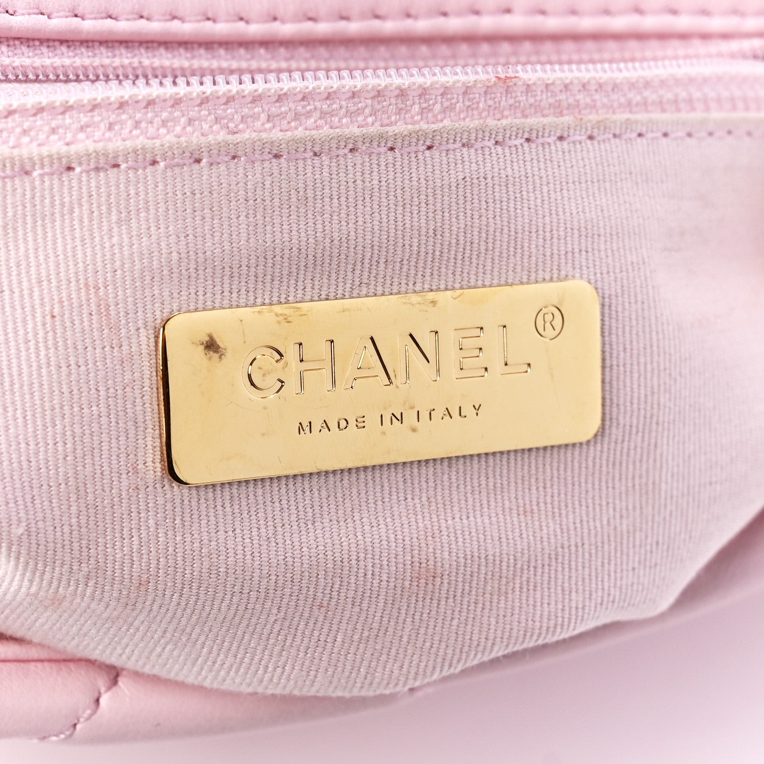 Chanel Lambskin Quilted Medium Chanel 19 Flap Light Pink 6 of 13