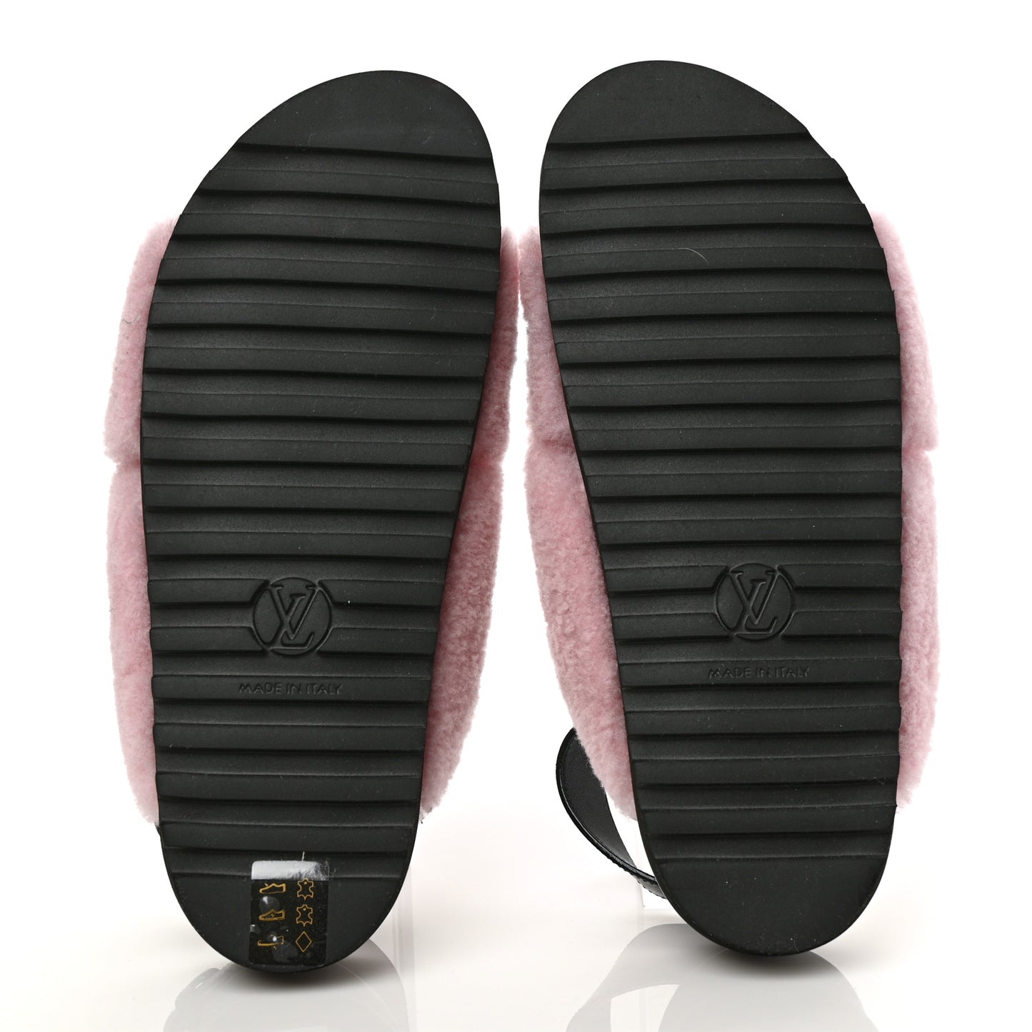 Shearling Paseo Sandals 40 Pink