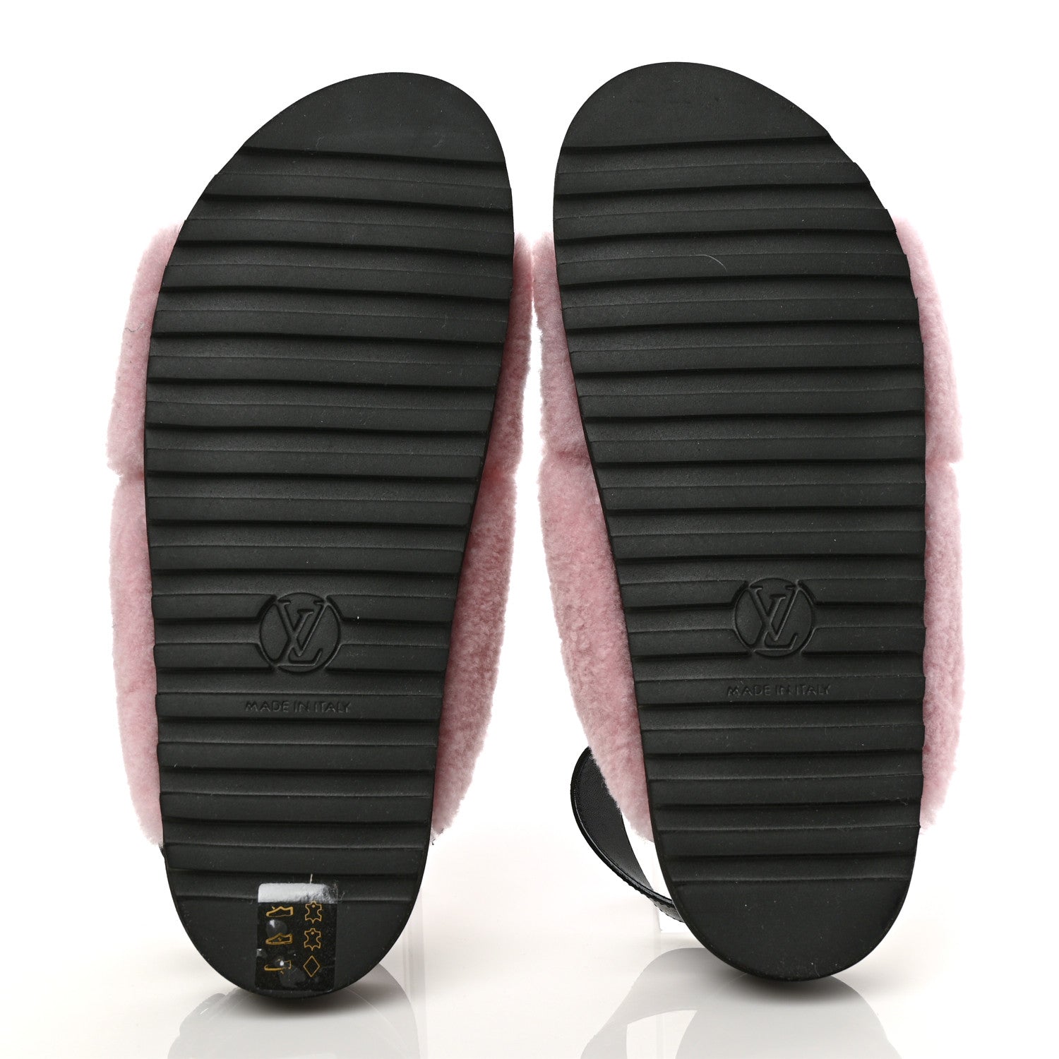 Louis Vuitton Shearling Paseo Sandals 40 Pink 5 of 8