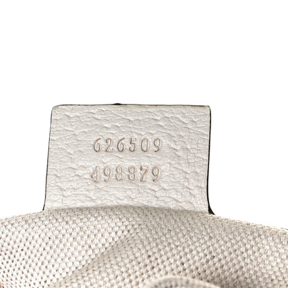 Gucci GG Supreme Monogram Flora Web Small Ophidia Half Moon Hobo White 7 of 14
