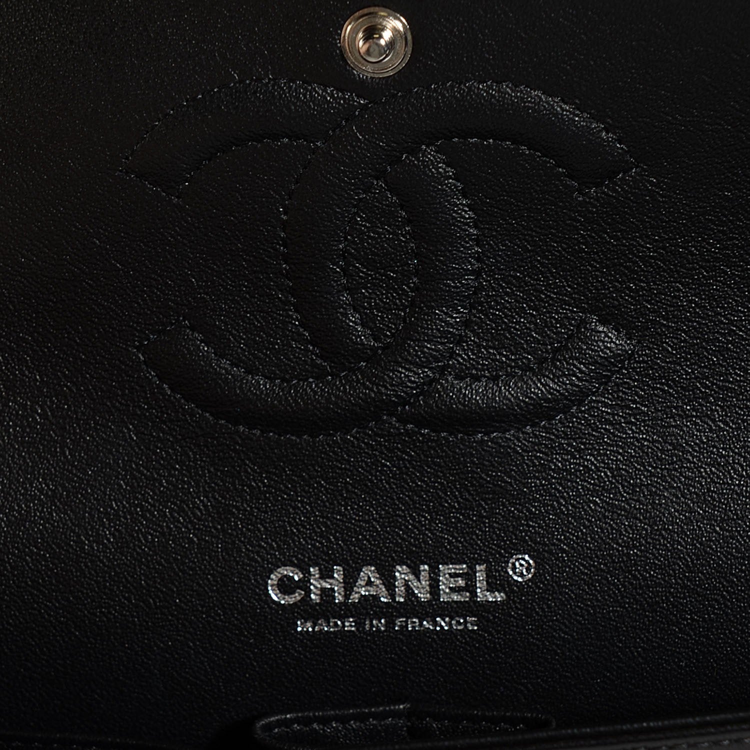 Chanel Lambskin Chevron 11.12 Medium Double Flap So Black 7 of 9