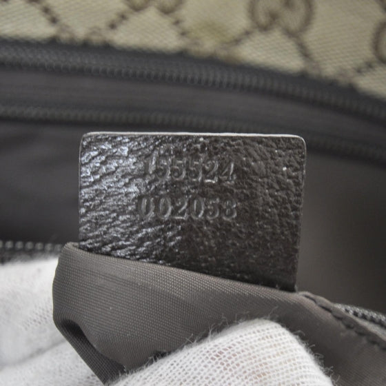 Monogram Web Large Diaper Tote Brown
