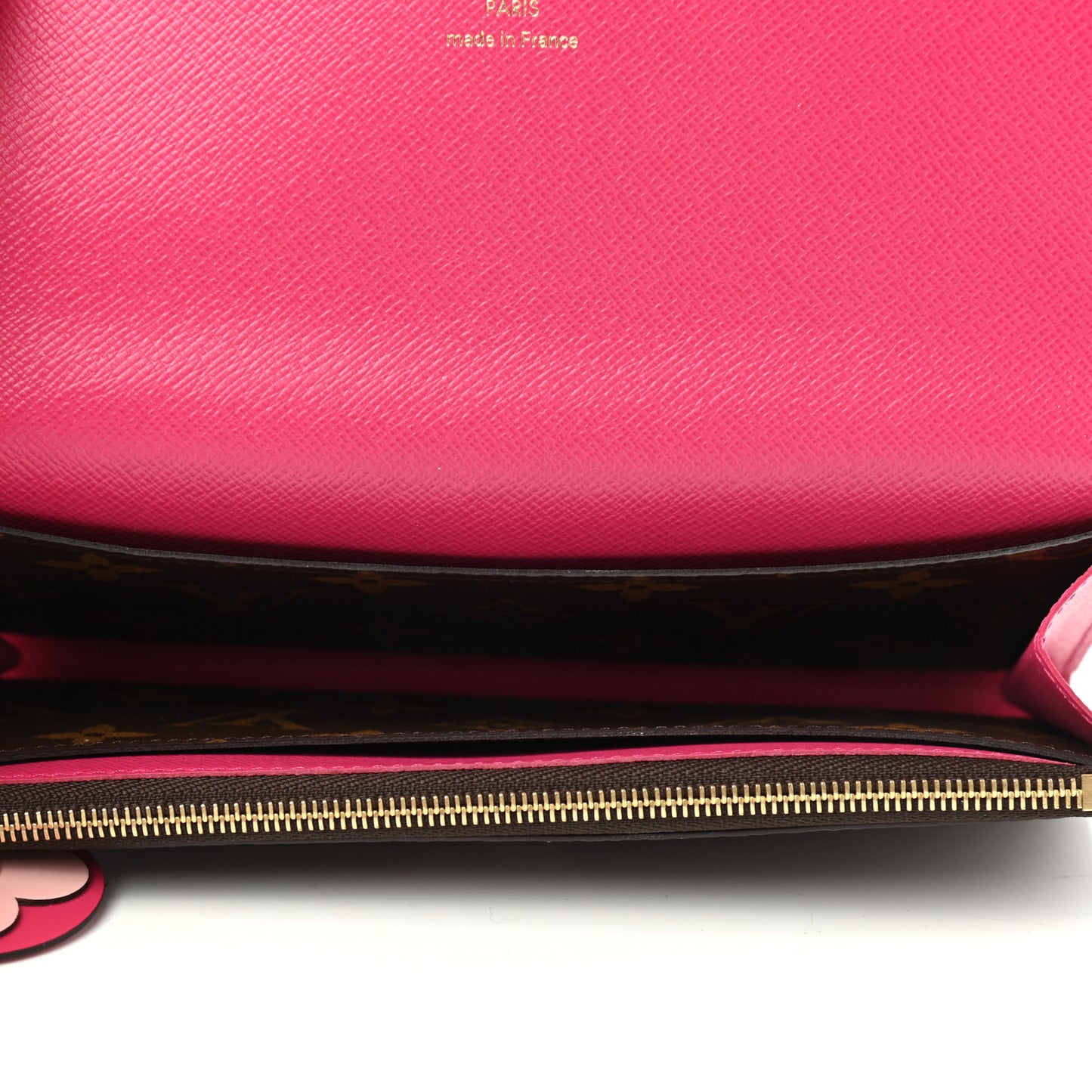 Monogram Bloom Flower Emilie Wallet Fuchsia