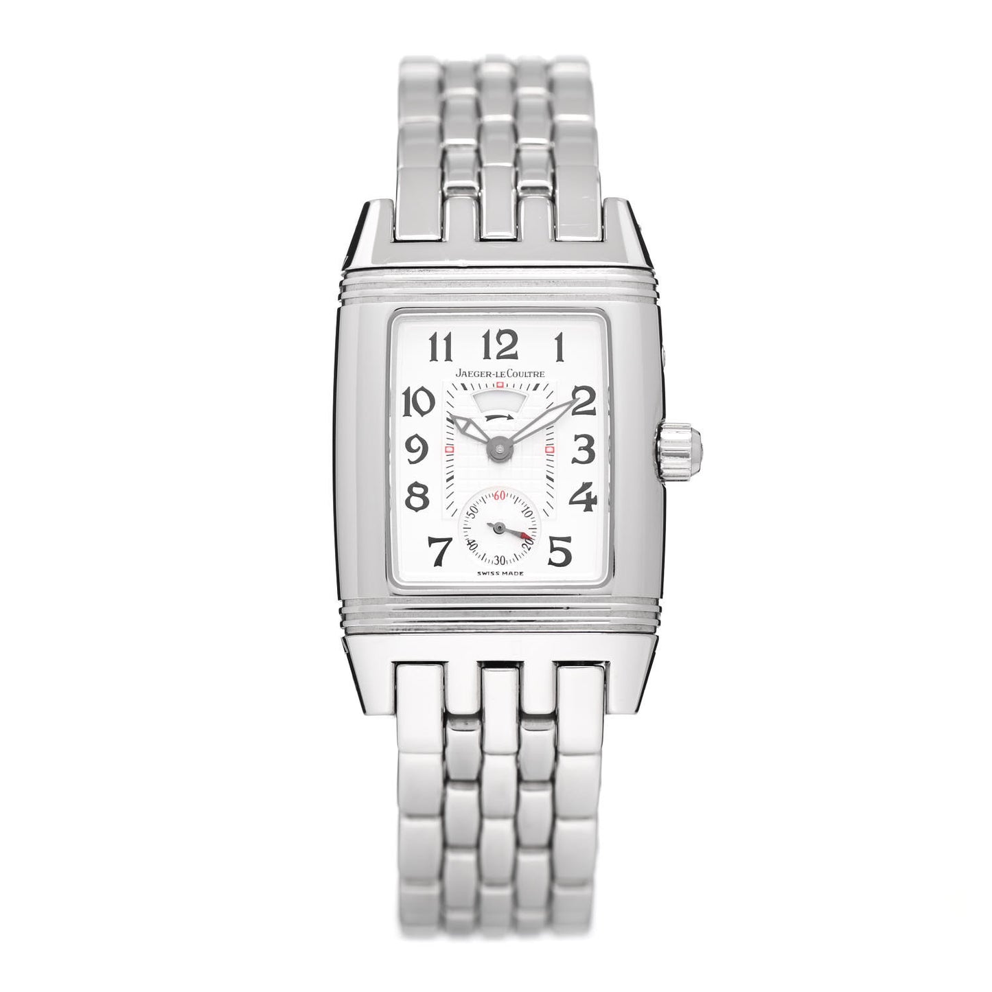 Stainless Steel Diamond 25mm Reverso Gran Sport Duoface Night & Day Manual Winding Watch Q296874