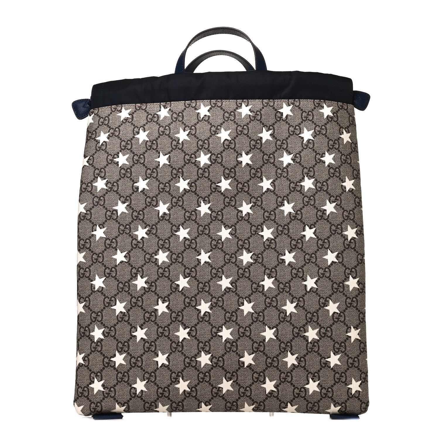 Gucci Soft GG Supreme Monogram Stars Childrens Drawstring Backpack Beige Ebony Yellow Royal 1 of 8