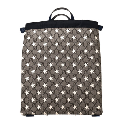 Gucci Soft GG Supreme Monogram Stars Childrens Drawstring Backpack Beige Ebony Yellow Royal 1 of 8