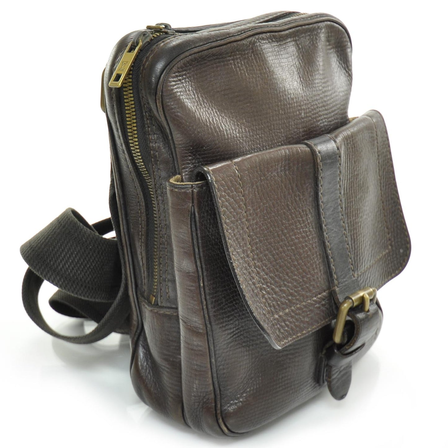 Utah Leather Yuma Messenger Bag Coffee