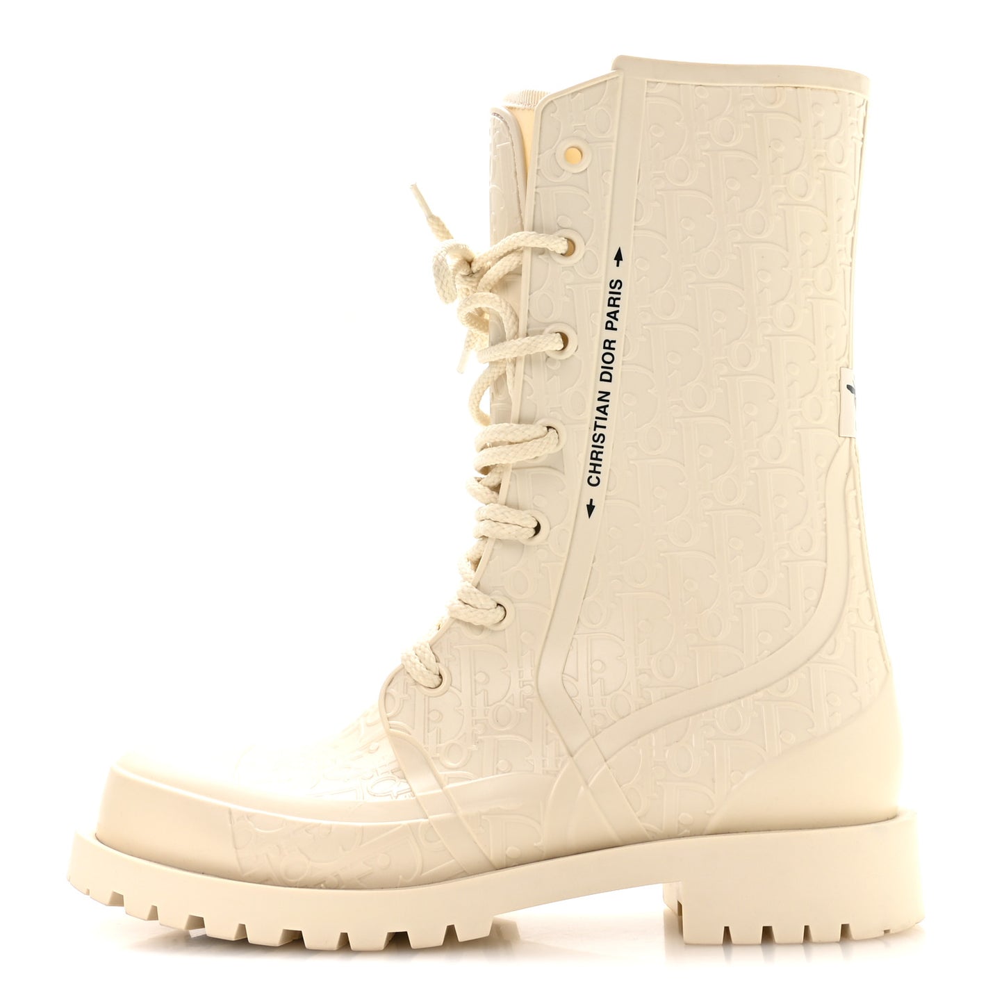 Oblique Rubber Diorcamp Boots 39 Off White