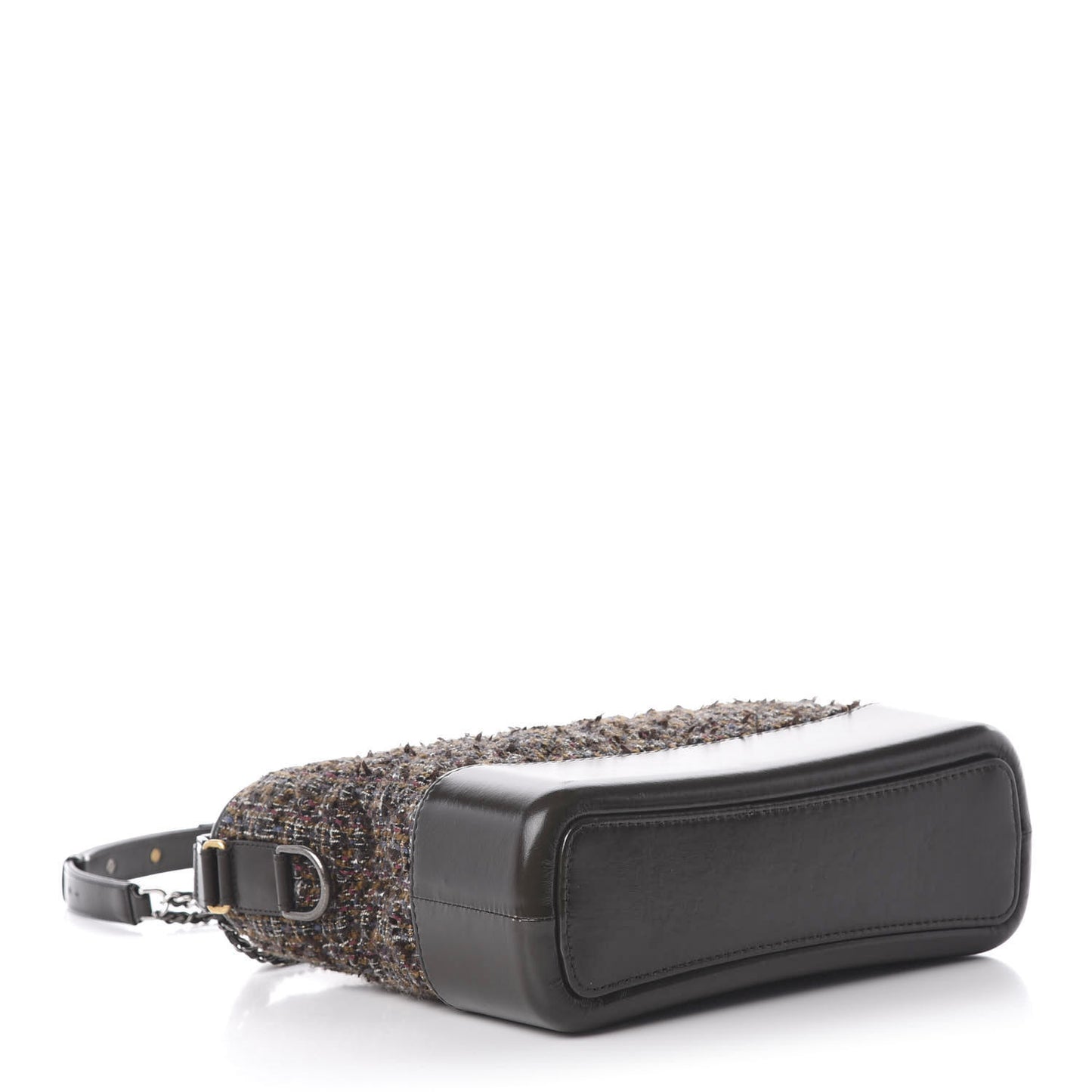 Tweed Calfskin Medium Gabrielle Hobo Brown