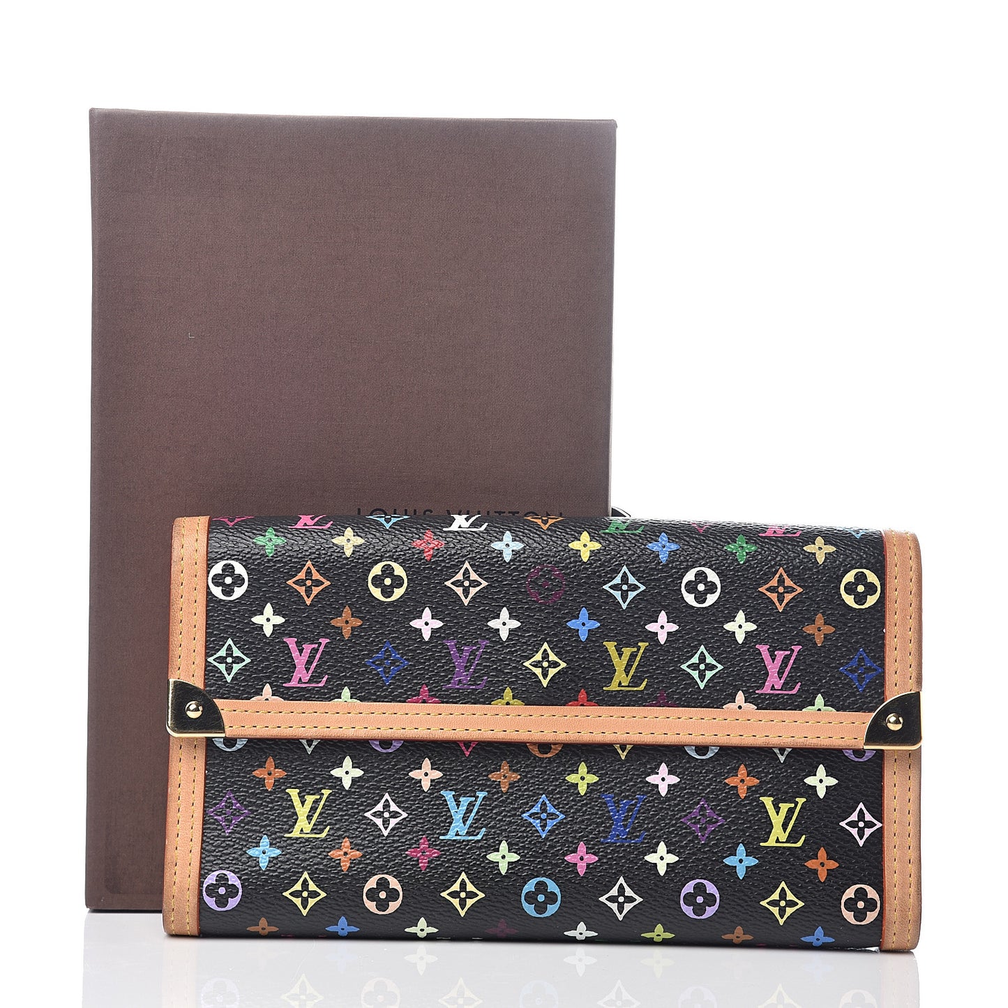 Monogram Multicolor Porte Tresor International Wallet Black
