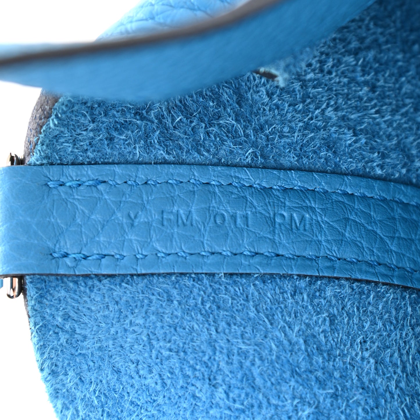 Taurillon Clemence Picotin Lock 18 PM Bleu Frida