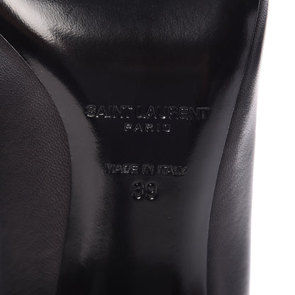 Saint Laurent Calfskin Opyum 85 Pumps 39 Black 6 of 9
