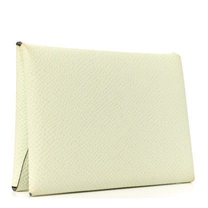 Hermes Epsom Calvi Duo Card Case Vert Fizz 3 of 9