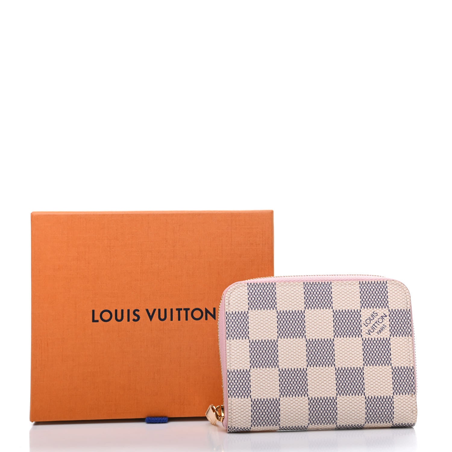 Louis Vuitton Damier Azur Zippy Coin Purse Rose Ballerine 9 of 9