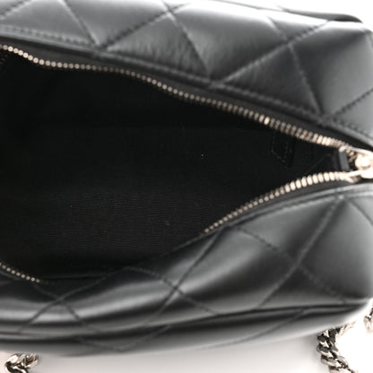 Saint Laurent Calfskin Y Quilted Monogram Small Loulou Bowling Bag Black 5 of 11
