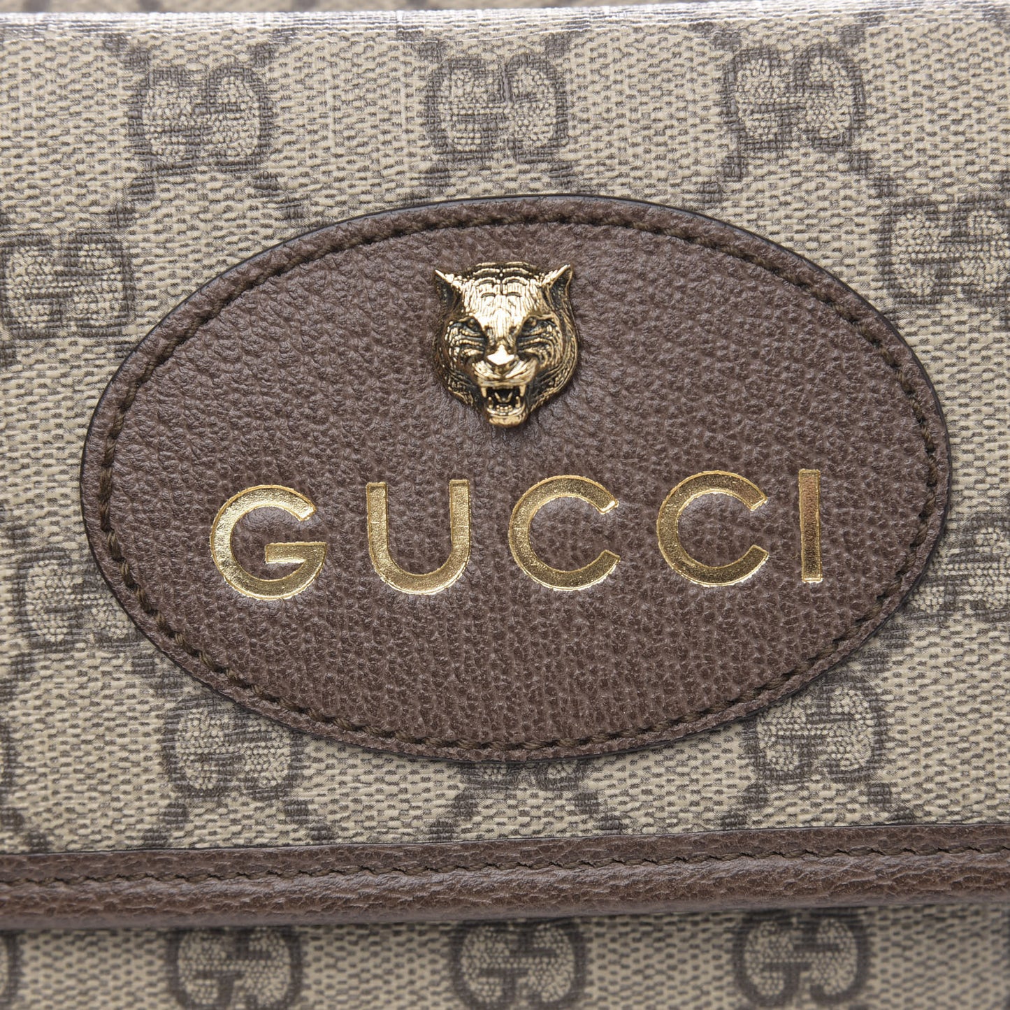 GG Supreme Monogram Web Small Neo Vintage Double Flap Messenger Bag Beige New Acero