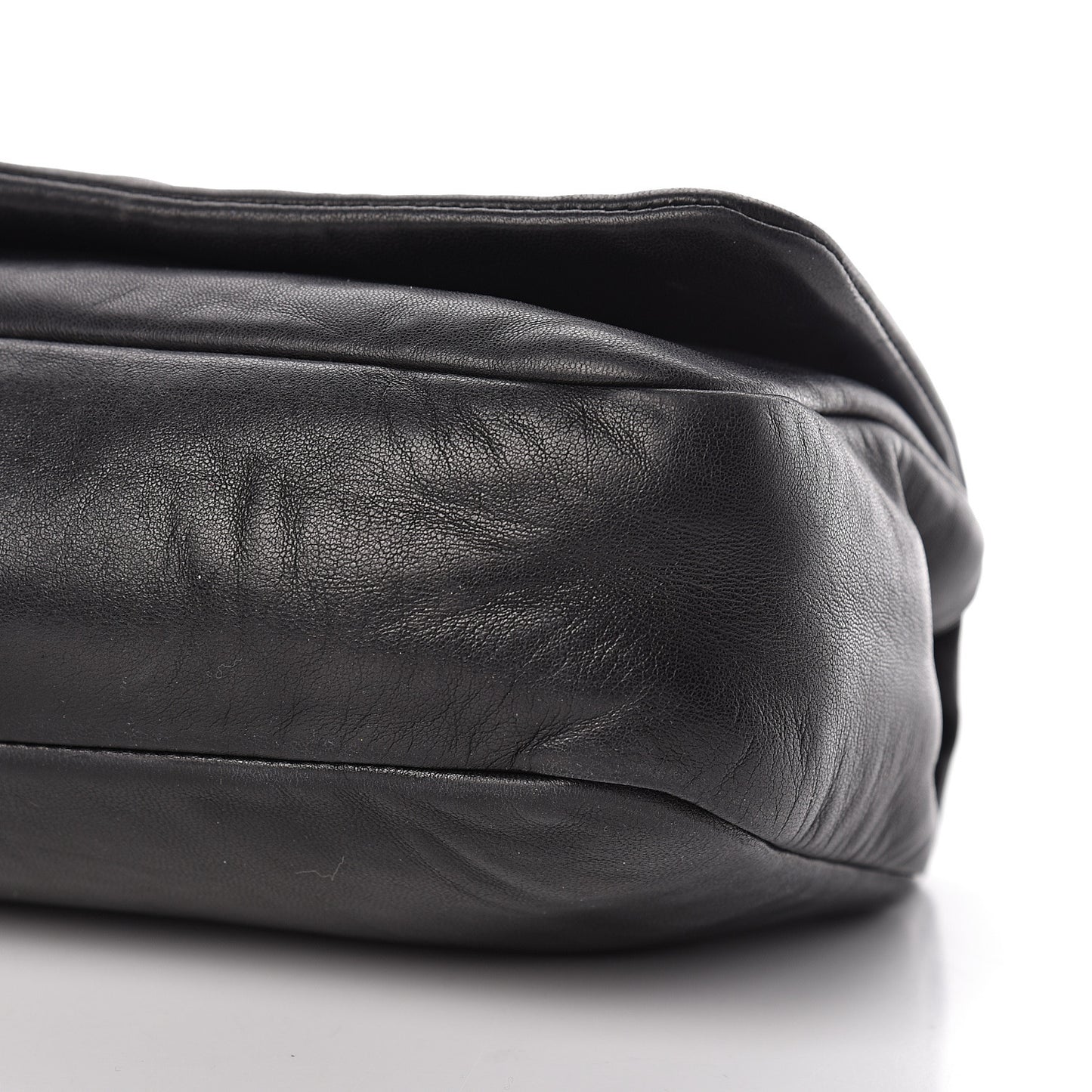 Lambskin Studded CC East West Flap Black