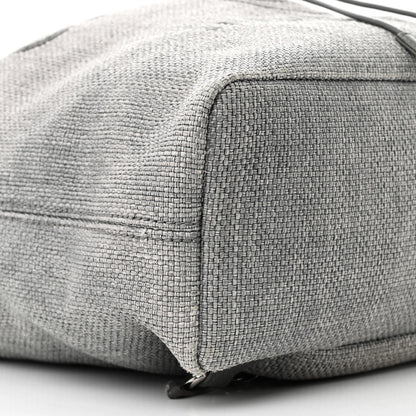 Chanel Canvas Large Deauville Backpack Grey 9 of 14