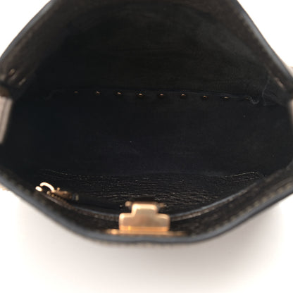 Valentino Garavani Metallic Pebbled Calfskin Mini Rockstud Flip-Lock Messenger Bag Sasso 5 of 8