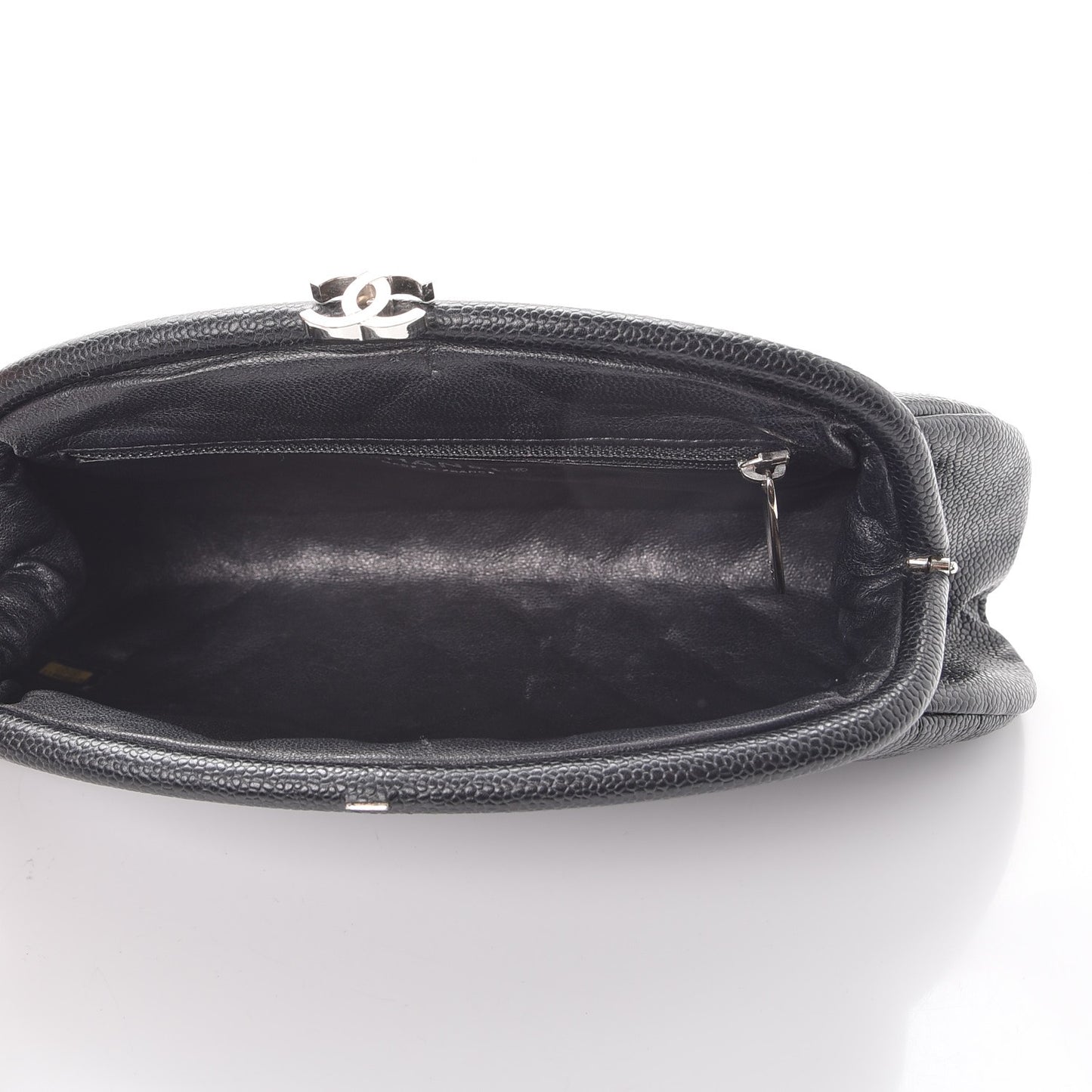 Caviar Quilted Timeless Clutch Black