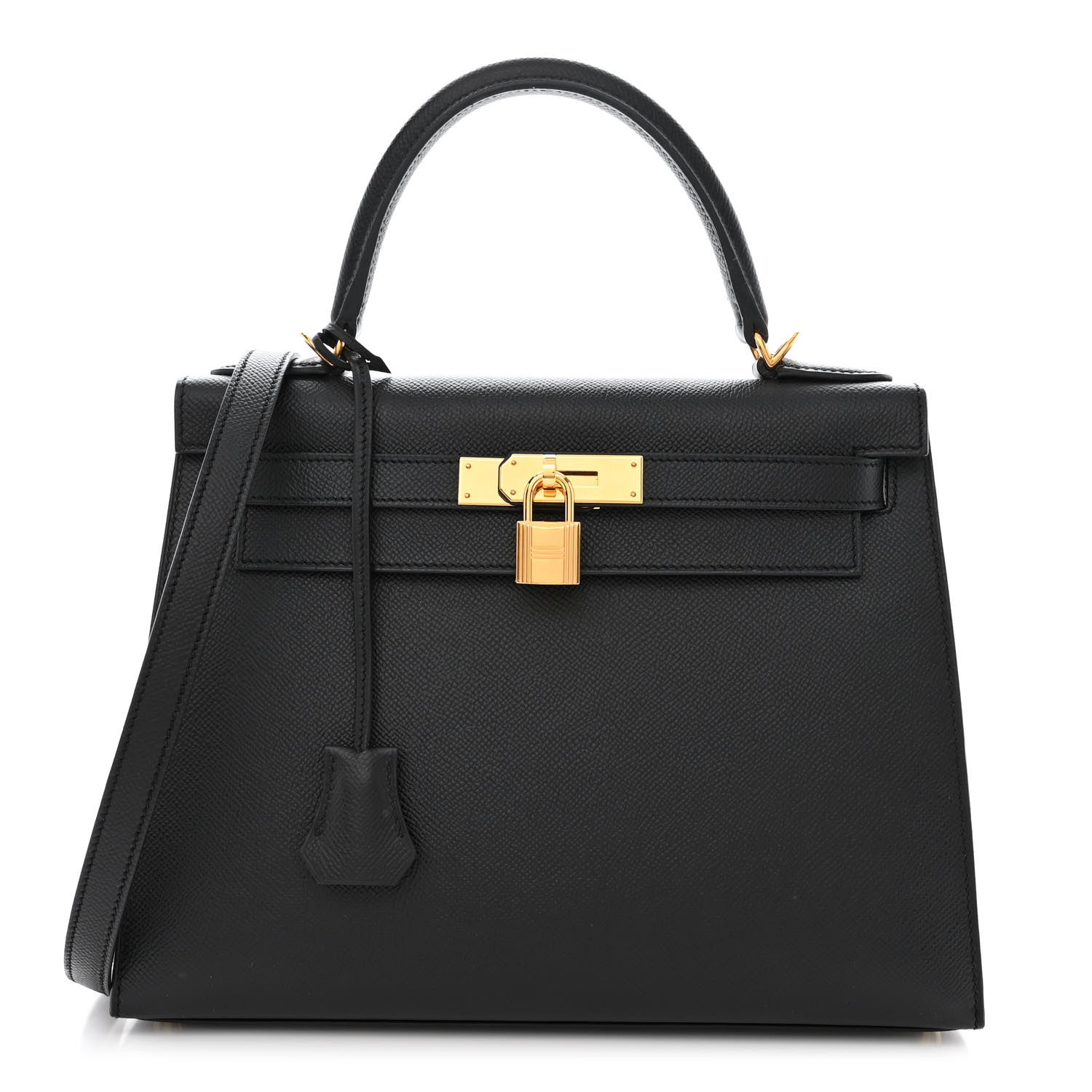 Hermes Epsom Kelly Sellier 28 Black 1 of 11