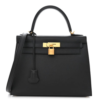 Hermes Epsom Kelly Sellier 28 Black 1 of 11